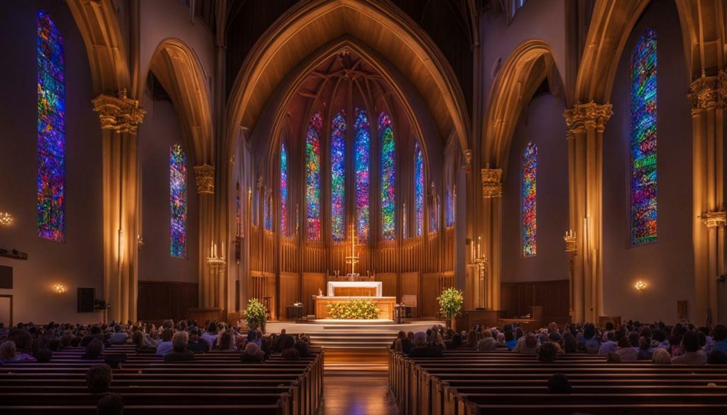 LED wall for church in Roy