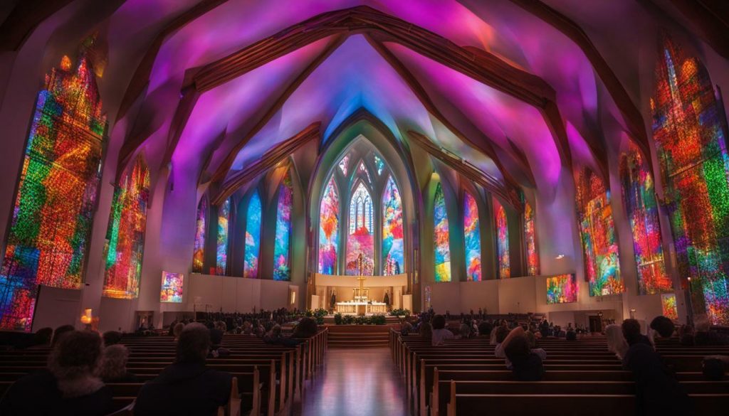 LED wall for church in Salt Lake City