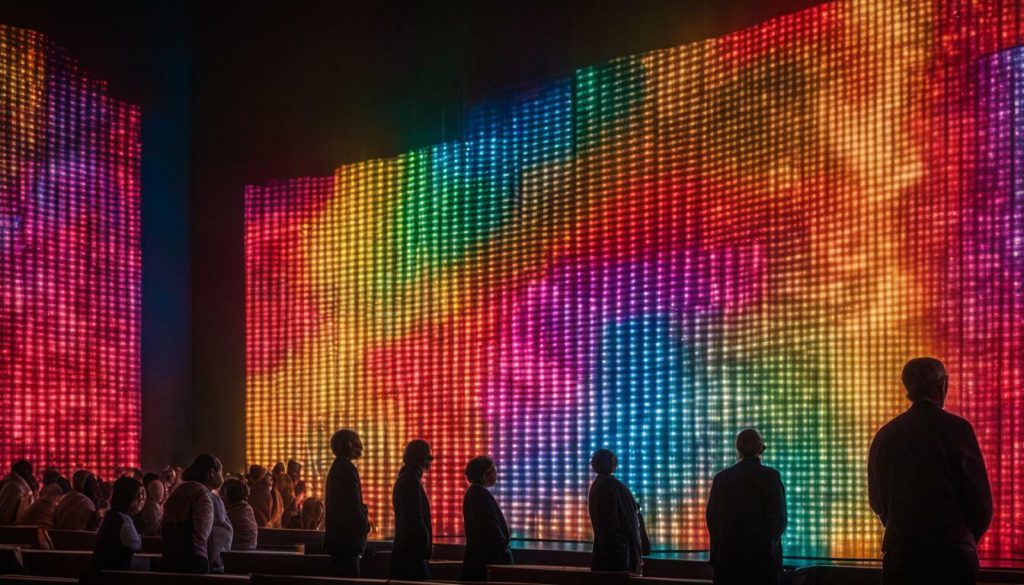 LED wall for church in Sandy