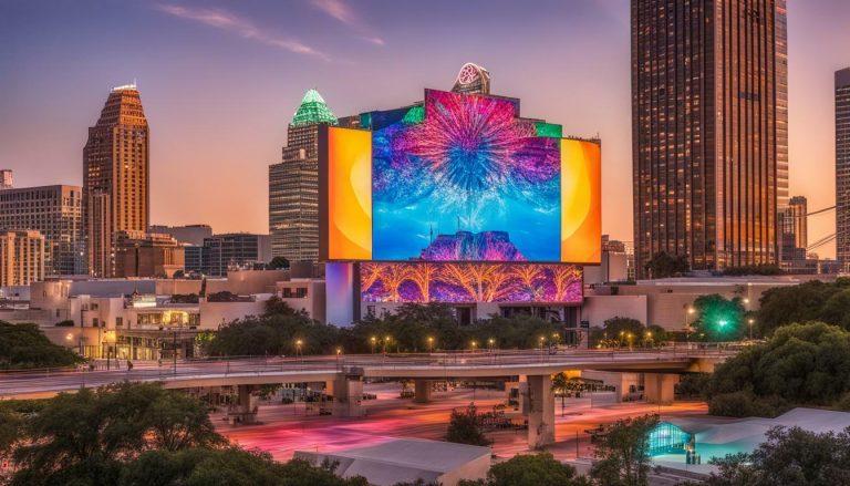 Outdoor LED screen in Austin