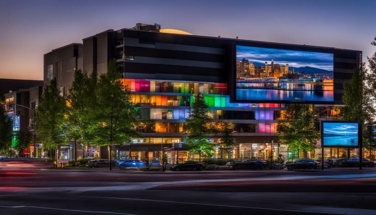 Outdoor LED screen in Beaverton