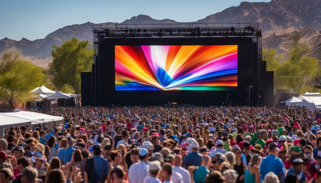 Outdoor LED screen in Boulder City