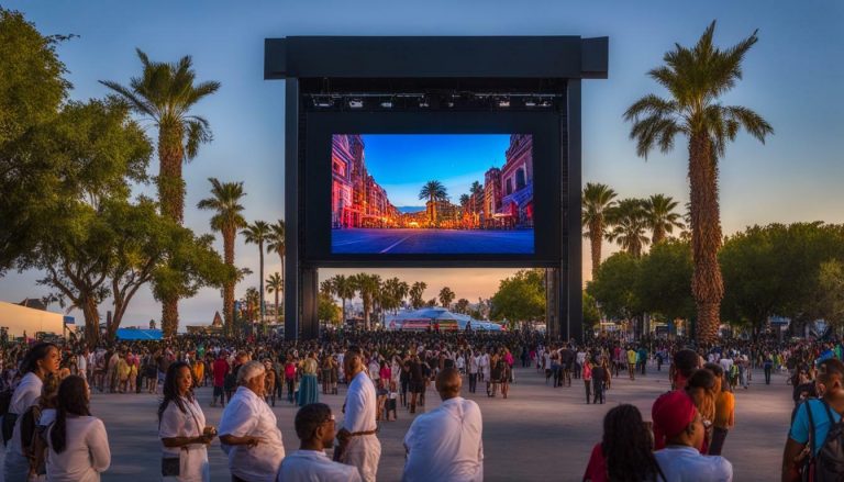 Outdoor LED screen in Caliente