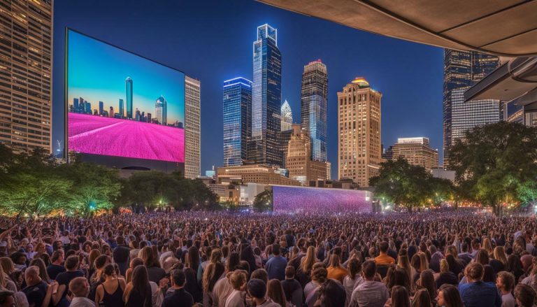 Outdoor LED screen in Dallas