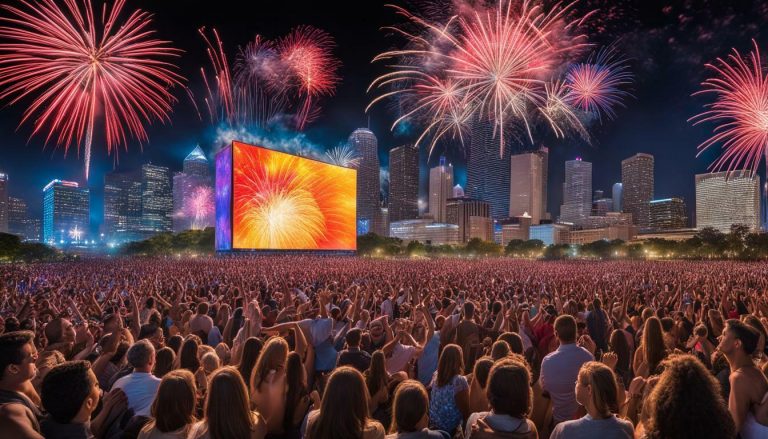 Outdoor LED screen in Houston