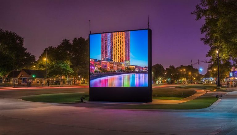 Outdoor LED screen in Ponca City