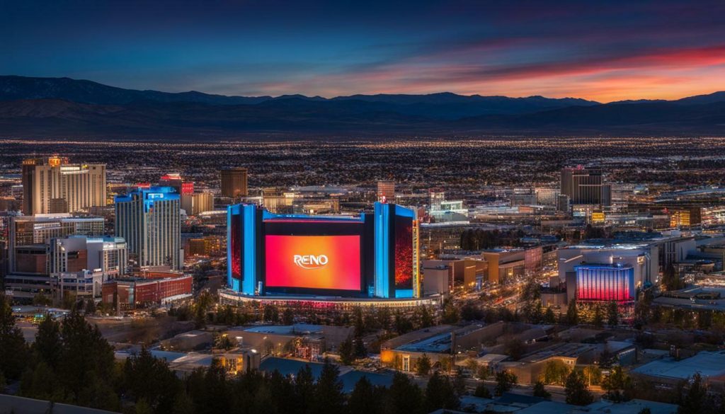 Outdoor LED screen in Reno