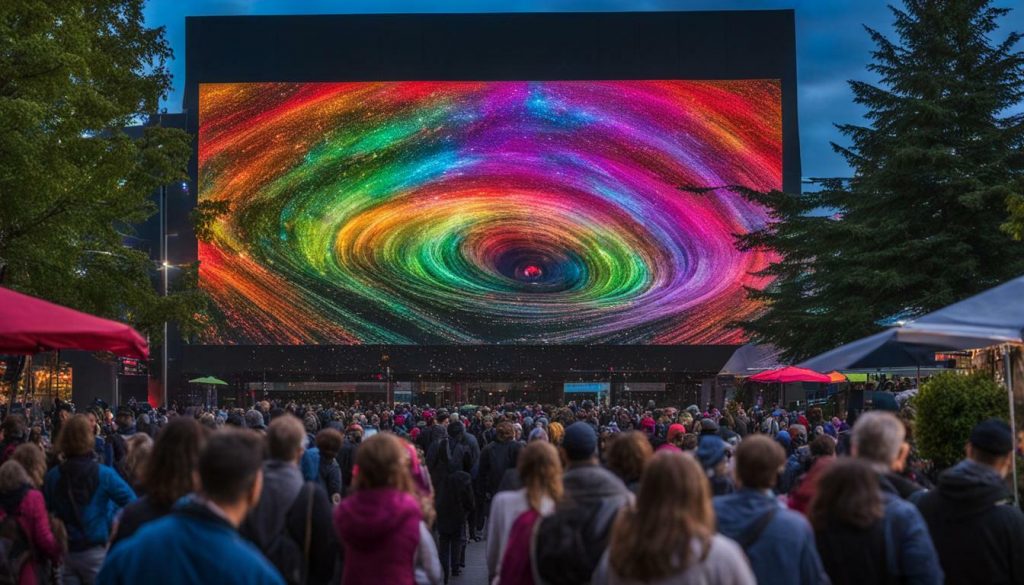 Big LED screen in Federal Way