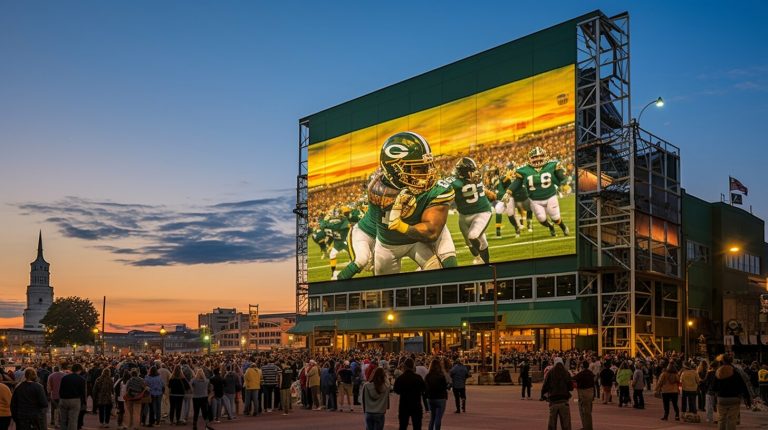 Big LED screen in Green Bay