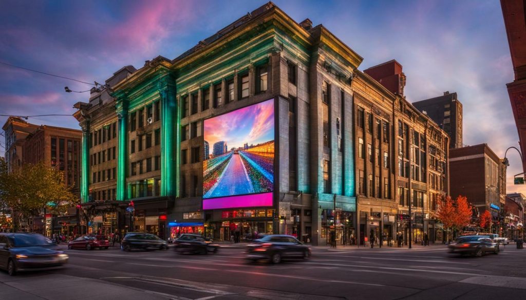 Big LED screen in Spokane