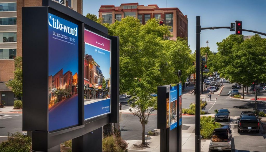 Digital signage in Lakewood