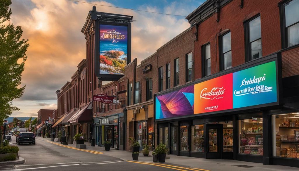 Digital signage in Lewiston