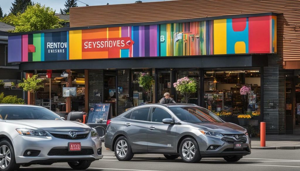 Digital signage in Renton