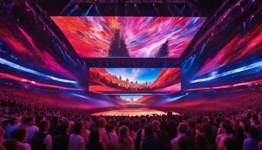 Indoor LED screen in Moscow