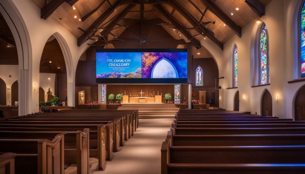 LED screen for church in Boise