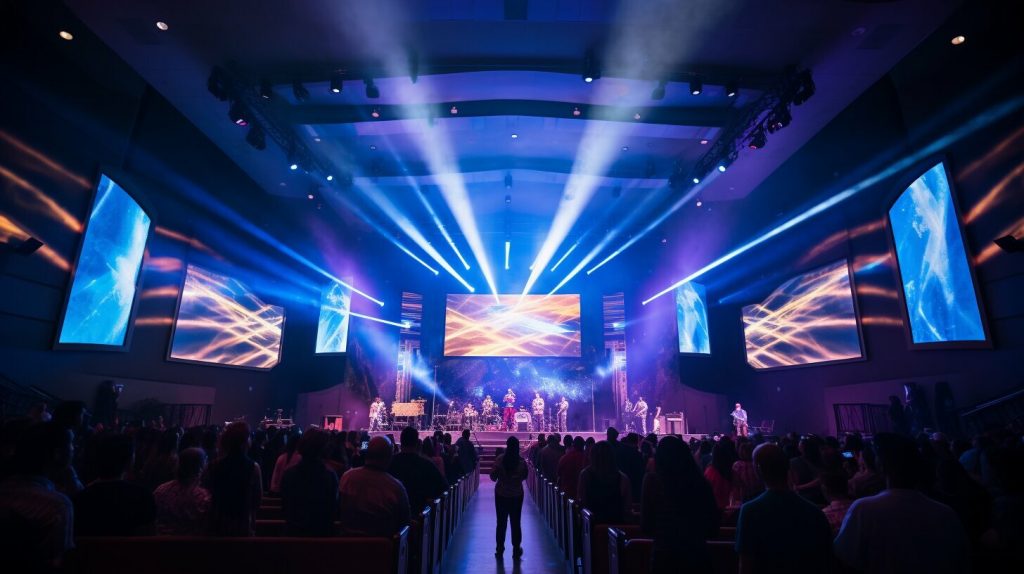 LED screen for church in Eau Claire