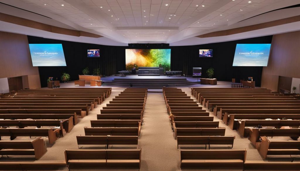 LED screen for church in Everett