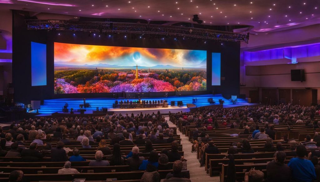 LED screen for church in Lakewood