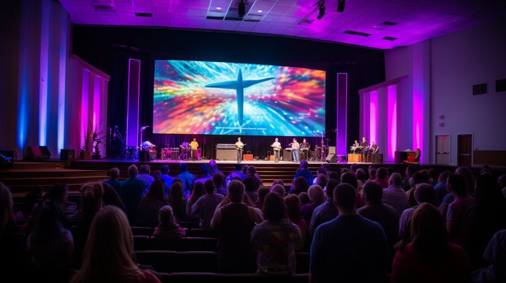 LED screen for church in Oshkosh