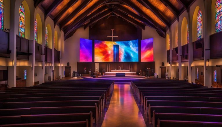 LED screen for church in Rexburg