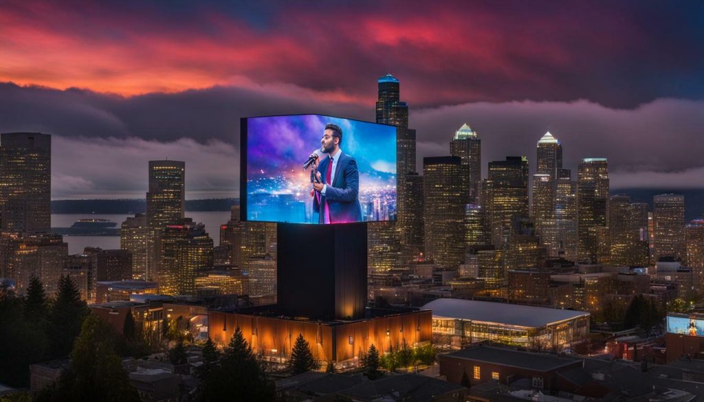 LED screen for church in Seattle