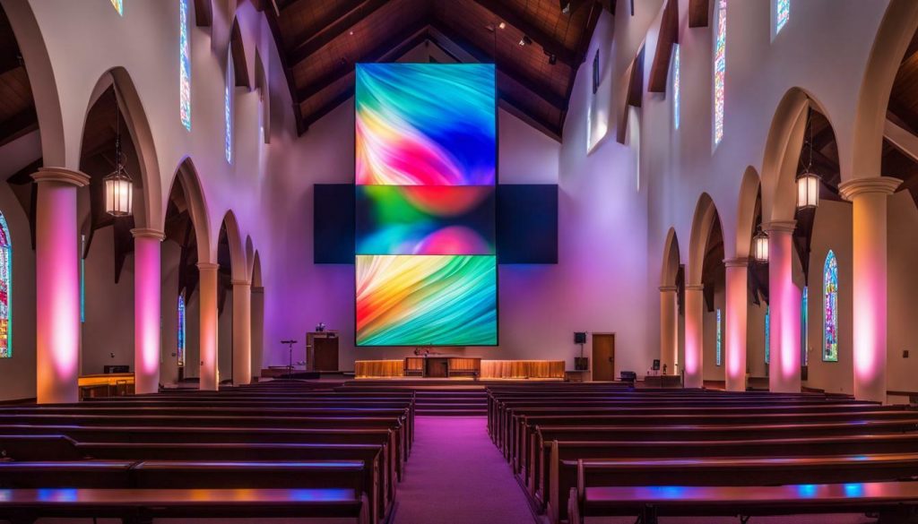 LED screen for church in Spokane Valley