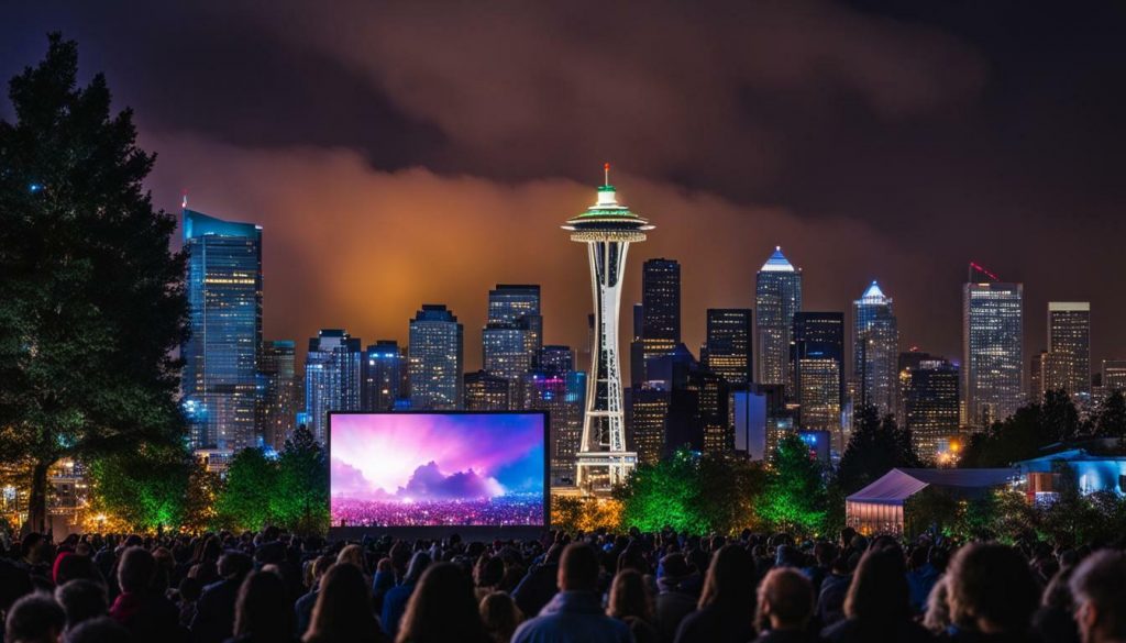 LED screen in Seattle