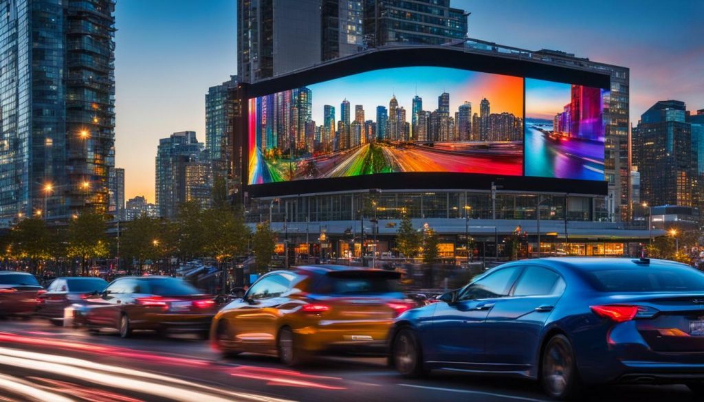 LED screen in Vancouver