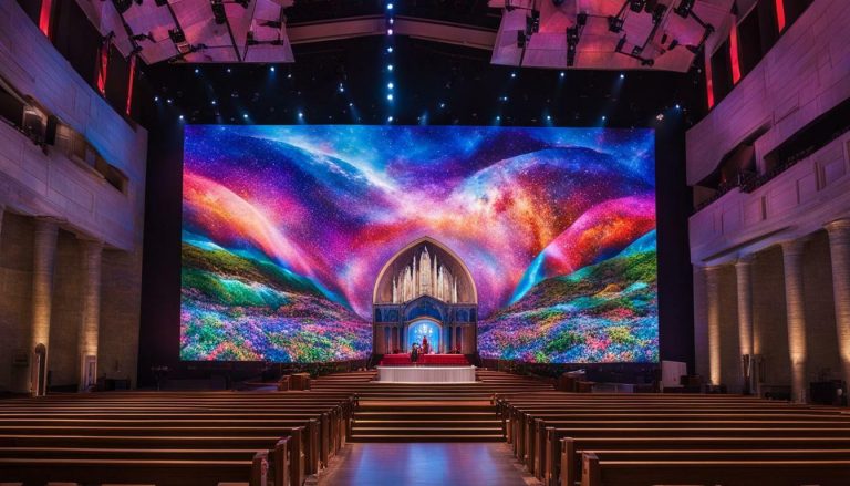 LED wall for church in Ammon