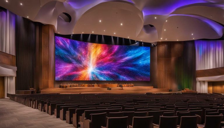 LED wall for church in Boise