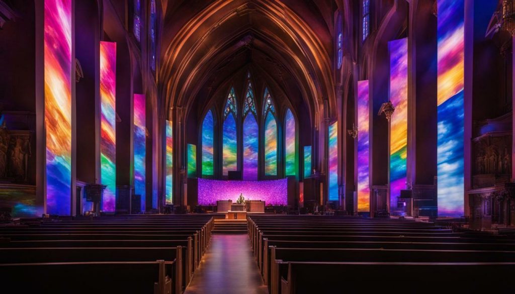 LED wall for church in Caldwell