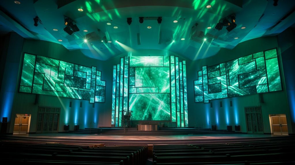 LED wall for church in Green Bay