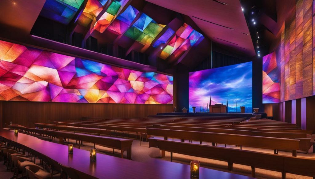 LED wall for church in Hayden