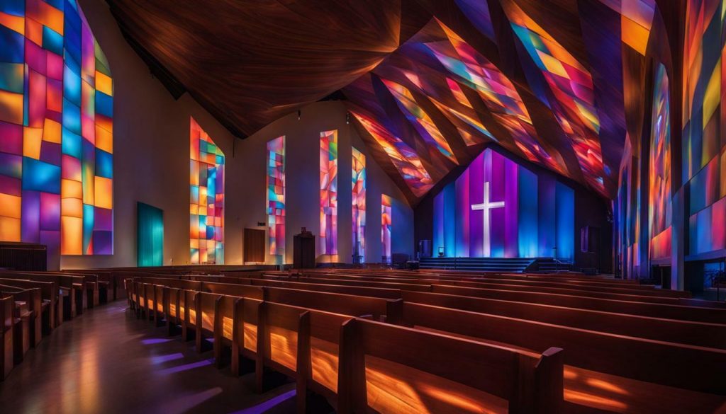 LED wall for church in Marysville