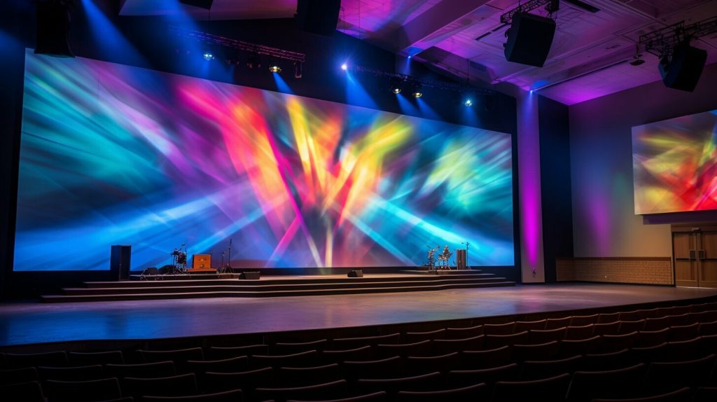 LED wall for church in Racine