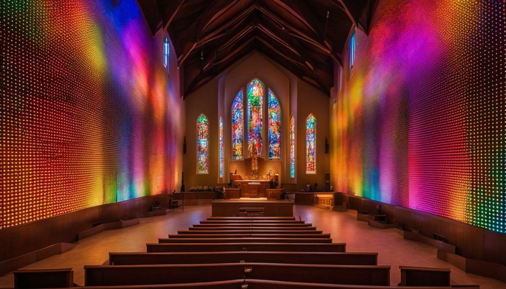 LED wall for church in Seattle