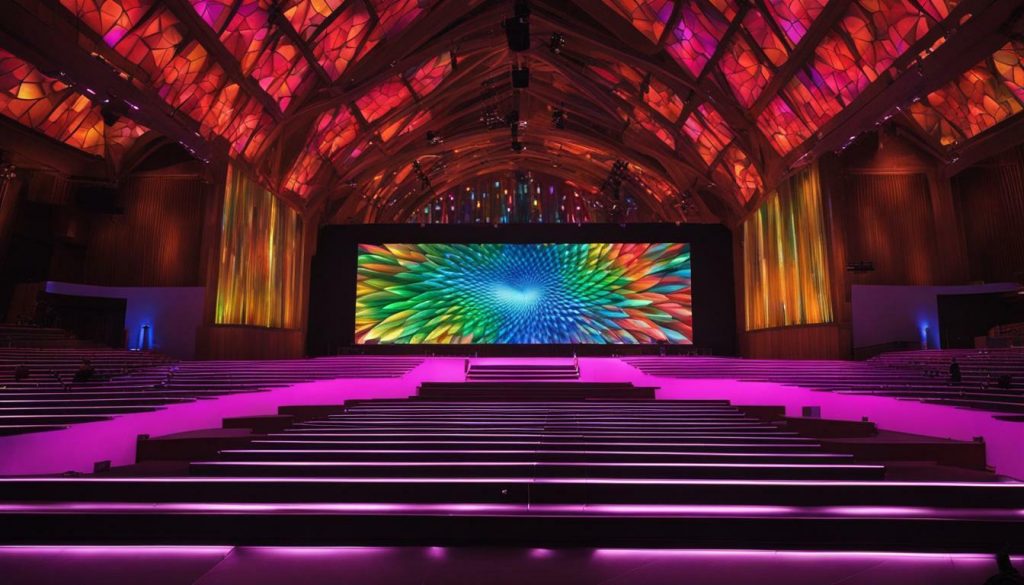 LED wall for church in Vancouver