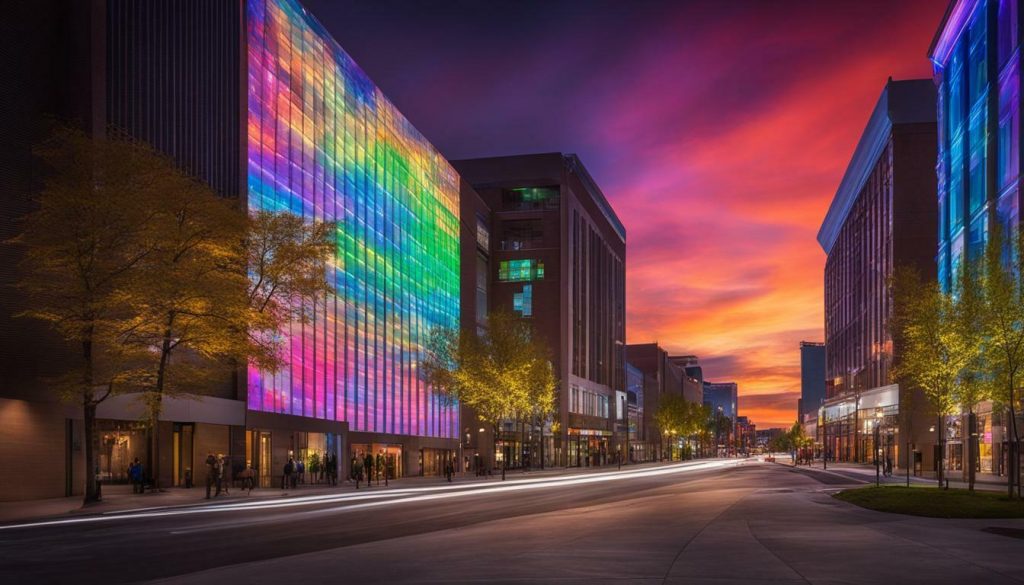 LED wall in Idaho Falls