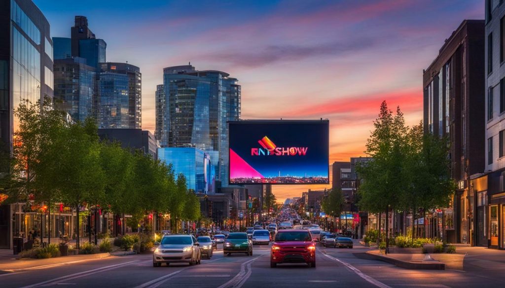 Outdoor LED screen in Bellingham