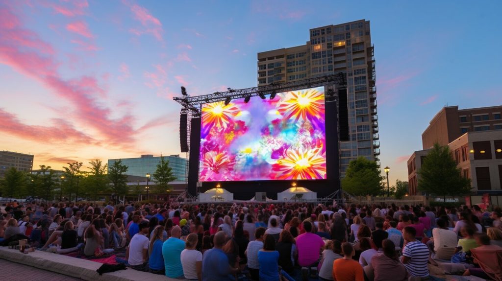 Outdoor LED screen in Milwaukee