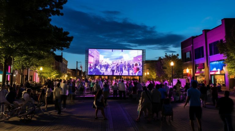 Outdoor LED screen in Oshkosh