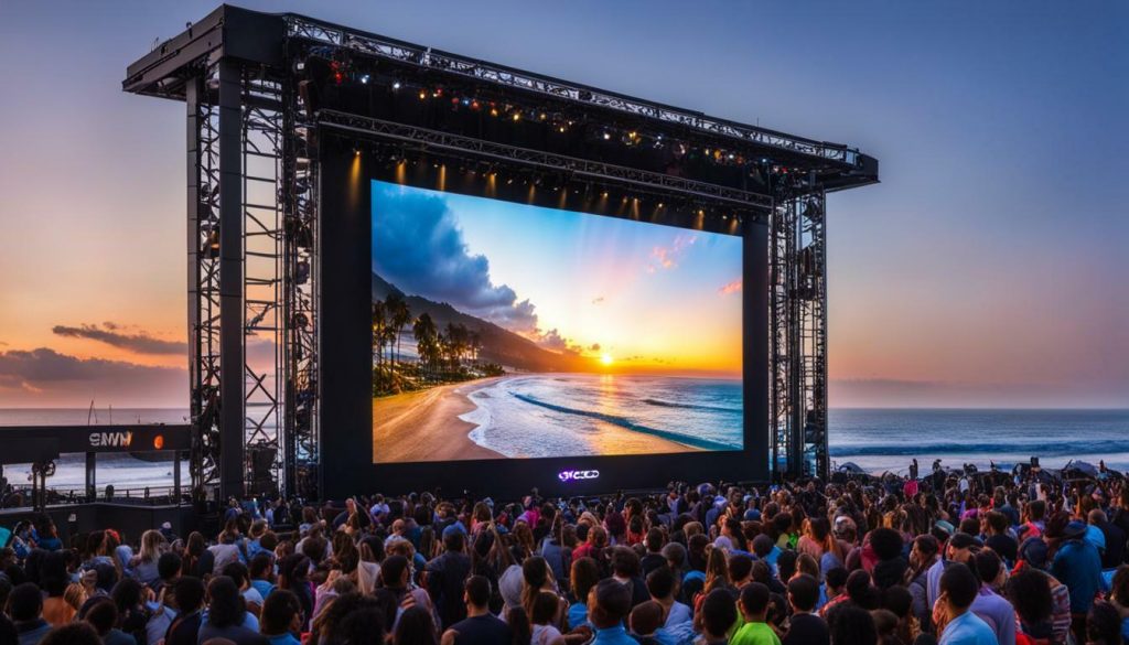 Outdoor LED screen in Shoreline