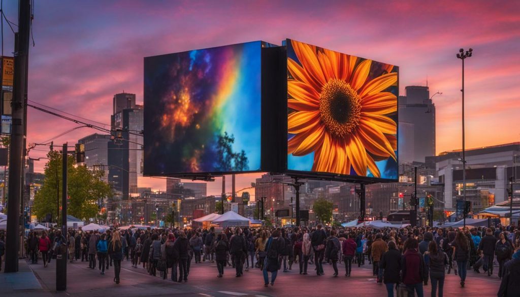 Outdoor LED screen in Tacoma