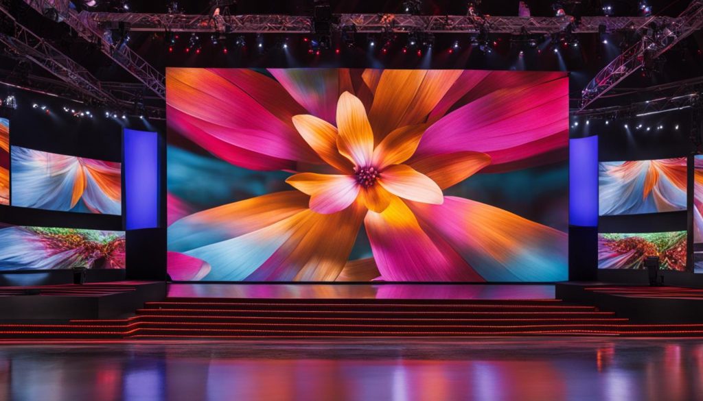 Affordable LED video wall