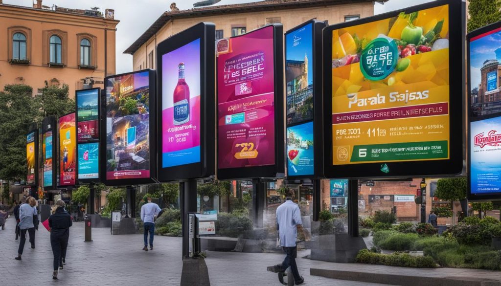 Affordable digital signage in Parma