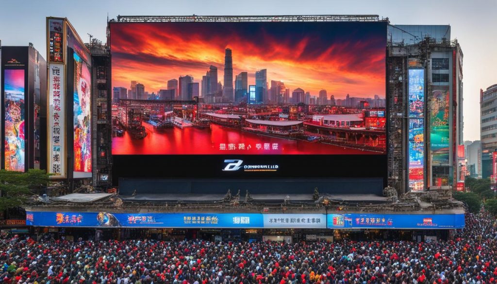 Big LED screen in Canton