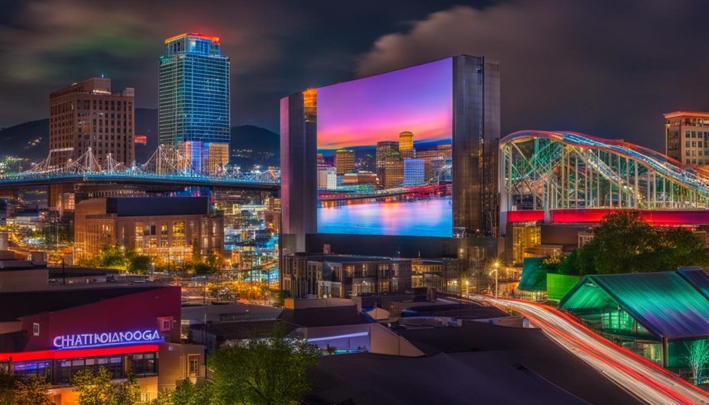 Big LED screen in Chattanooga