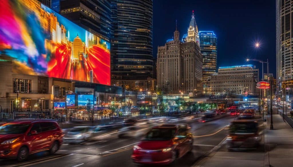 Big LED screen in Cincinnati