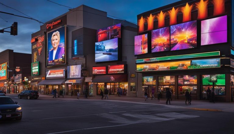 Big LED screen in Clinton Township