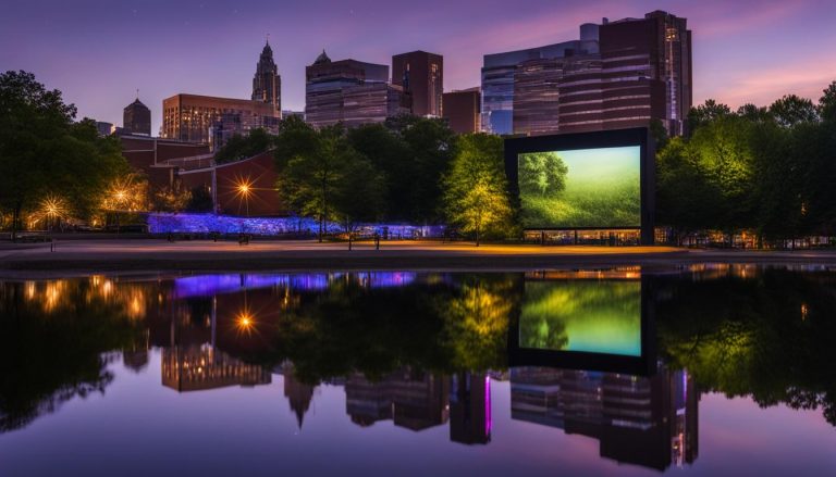 Big LED screen in Cuyahoga Falls